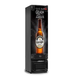 ENFRIADOR VERTICAL CERVECERO NEGRO MARCA GELOPAR